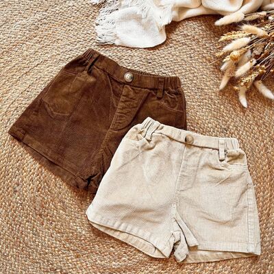 Bianca Shorts - Beige or Brown - 100% Cotton