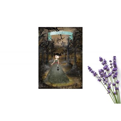 October birthday postcard- Birthday month postcard