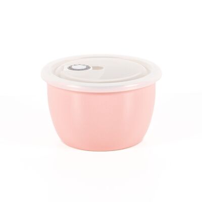CONTENANT CÉRAMIQUE HERMÉTIQUE LATT 650 ml ROSE ROND