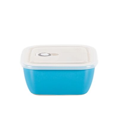 RECIPIENTE HERMÉTICO CERÁMICO LATT 800 ml AZUL CUADRADO