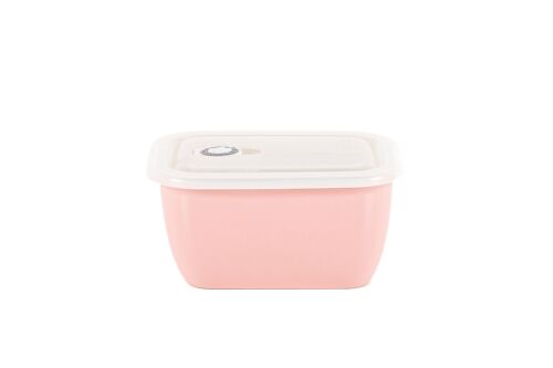 RECIPIENTE HERMÉTICO CERÁMICO LATT 950 ml ROSA RECTANGULAR