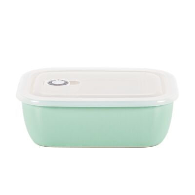 RECIPIENTE HERMÉTICO CERÁMICO LATT 1100 ml TURQUESA RECTANGULAR