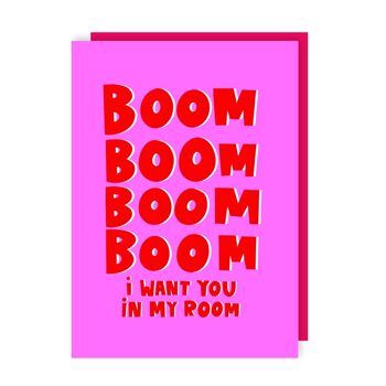 Carte de Saint-Valentin drôle de Vengaboys Boom Boom 1