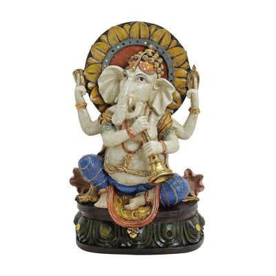 Ganesha aus Poly, B18 x T12 x H31 cm