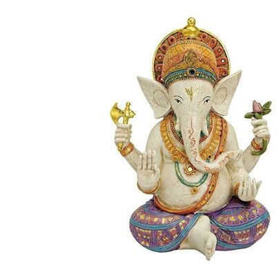 Ganesha aus Poly, B30 x T16 x H40 cm