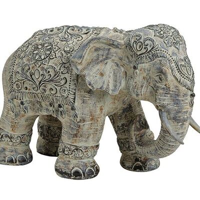Elefant aus Poly Beige (B/H/T) 38x27x18cm