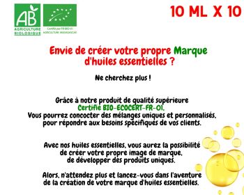 BIO - Huile Essentielle d' Eucalyptus Citronné BIO de Madagascar ( 10mL ) | Entreprise FRANÇAISE 3