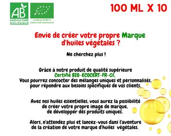 BIO - Pure Huile végétale  de Calophyllum inophyllum ( 100ML ) Entreprise FRANÇAISE 4