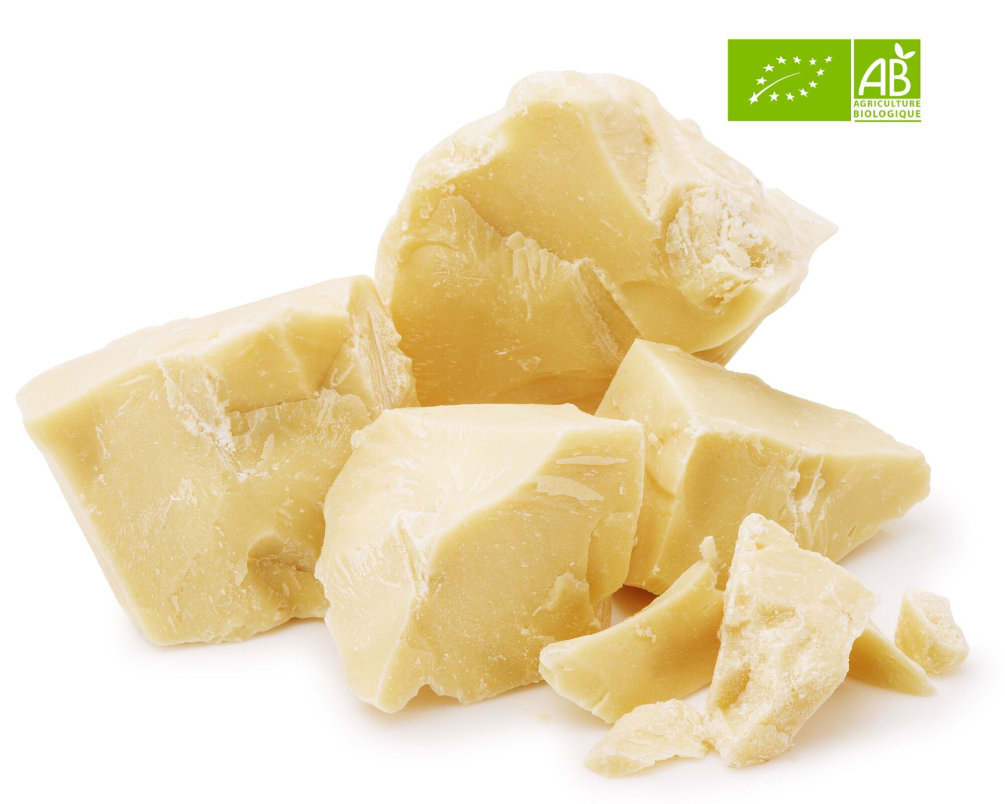 Achat BIO Beurre de CACAO CRIOLLO brut, pur, cru, 100 naturel, non