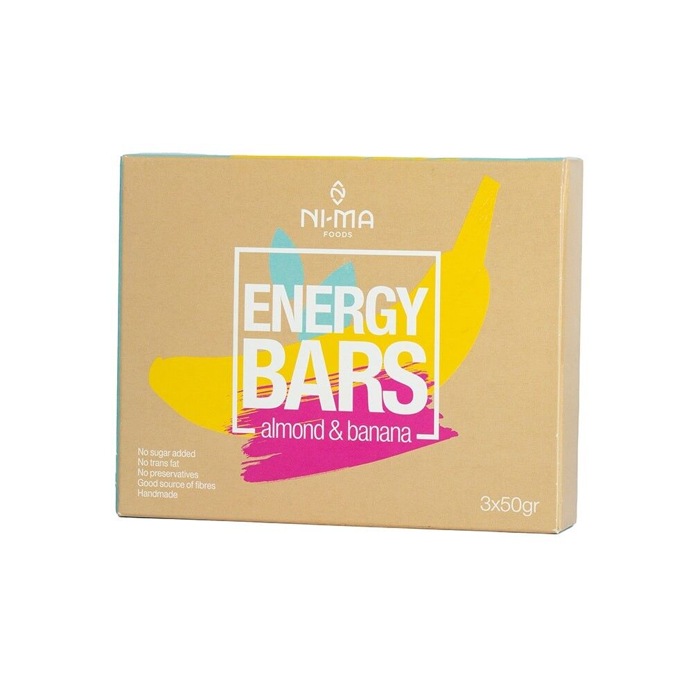 Barretta di muesli alla banana e mandorla