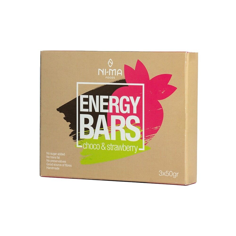 Barretta di muesli al cioccolato e fragole