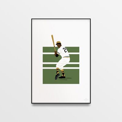 Affiche "Roberto Clemente" - A4 & 30x40cm