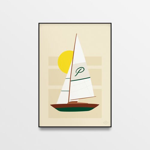 Affiche "The Sailing Boat" - A4 & 30x40cm