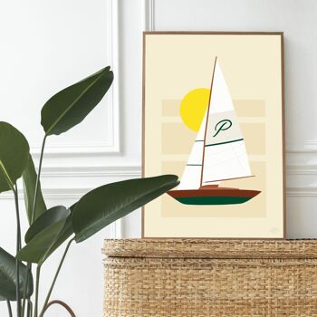 Affiche "The Sailing Boat" - A4 & 30x40cm 2