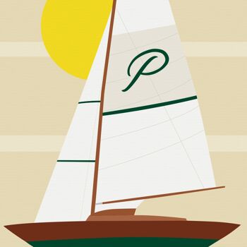 Affiche "The Sailing Boat" - A4 & 30x40cm 3