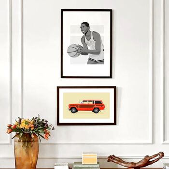 Affiche "Jeep Grand Wagoneer, Red Edition" - A4 & 30x40cm 4
