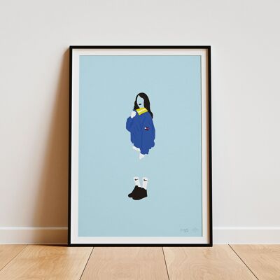 Poster „Tommy Blue“ – A4 & 30x40cm
