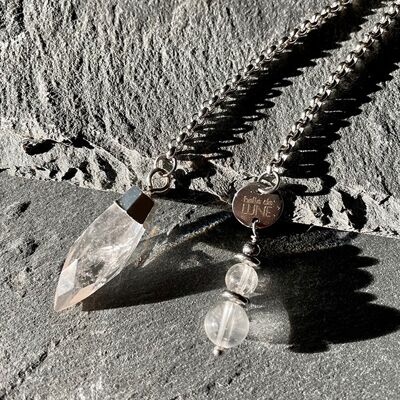 Rock crystal divinatory pendulum