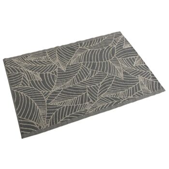 TAPIS GRIS FEUILLES 120x180 17370430 2