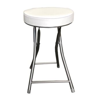 TABOURET PLIANT DE SALLE DE BAIN BLANC 19840299 2