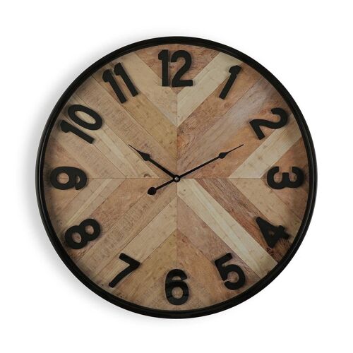 RELOJ PARED MADERA 60 CM 21110291