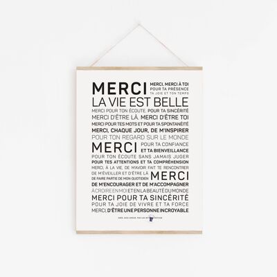 Affiche Merci - version tutoiement  - A2