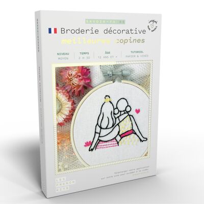 French'Kits - Broderie décorative - Meilleures copines