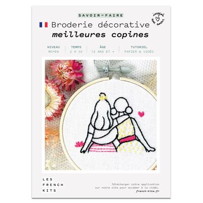 French'Kits - Bordados decorativos - Mejores amigos