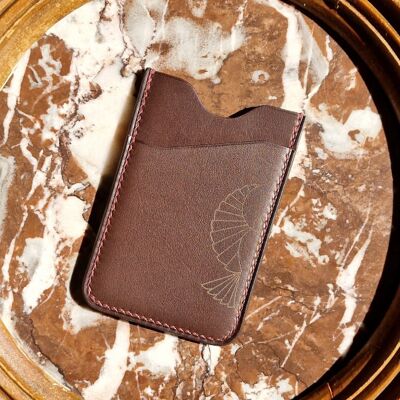 Brown Alérion Card Holder