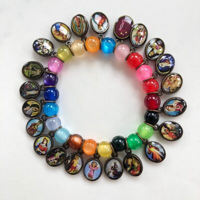 Multicolor religious bracelet