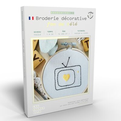 French'Kits - Broderie décorative - Fan de tv