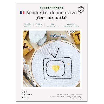 French'Kits - Bordados decorativos - Ventilador de TV