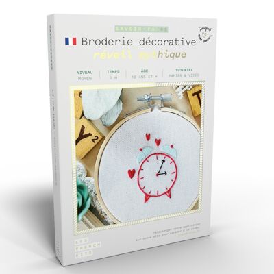 French'Kits - Decorative embroidery - Mythical alarm clock