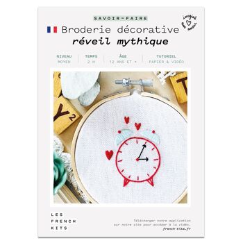 French'Kits - Broderie décorative - Réveil mythique 2