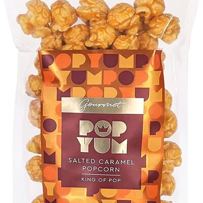 Confezione da 80g Pop Yum Gourmet Popcorn, Gusto Caramello Salato