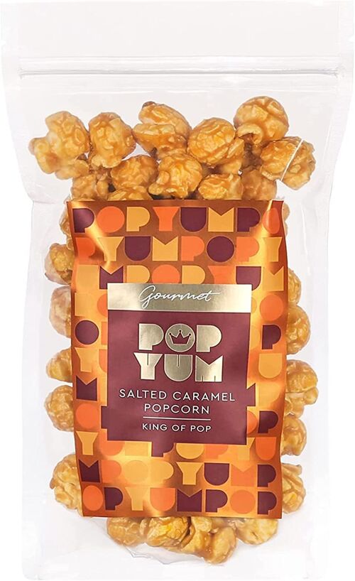180g Pack Pop Yum Gourmet Popcorn, Salted Caramel Flavour