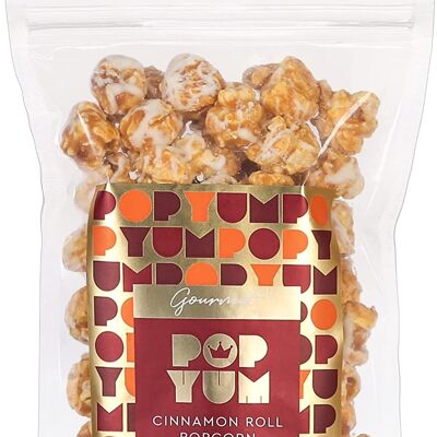 180g Pack Pop Yum Gourmet Popcorn, Cinnamon Roll Flavour