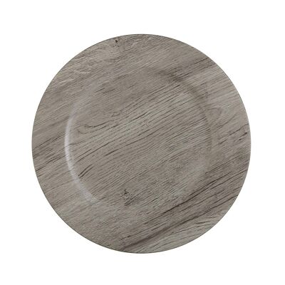 LOW PLATE WOODEN FINISH 19910264