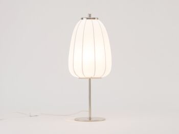 Lampe de table blanche en tissu doux 1