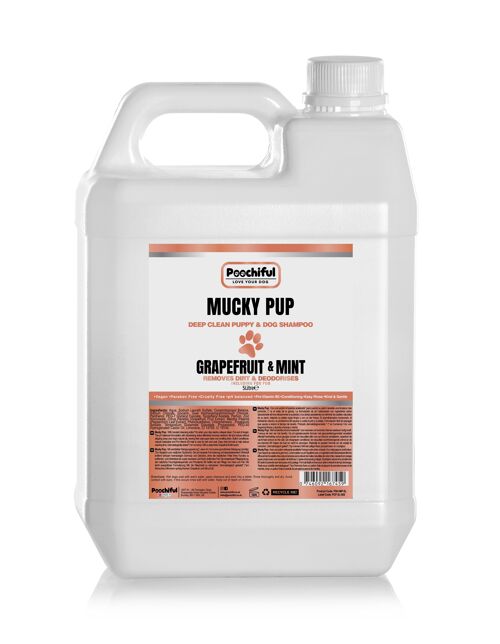 Poochiful Mucky Pup - Deep Clean Fox Poo Dog Shampoo 5 Litre