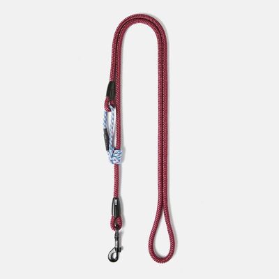 Extendable leash, Made in Italy, handmade, gray - Venere