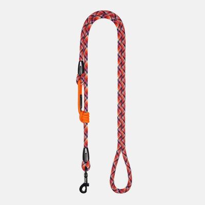Extendable leash, Made in Italy, handmade, pink yellow - Kilauea