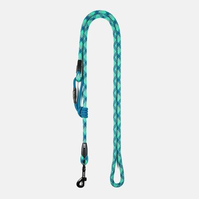 Extendable leash, Made in Italy, handmade, water green - Zante