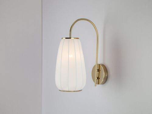 Soft Fabric White Wall Light