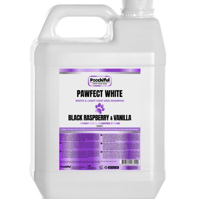 Poochiful Pawfect White Dog – White & Light Dog Shampoo 5 Litre