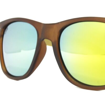Sunglasses 186 – yukon – brown matt – yellow