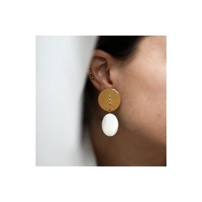 Woman earrings ATHENA NACRE