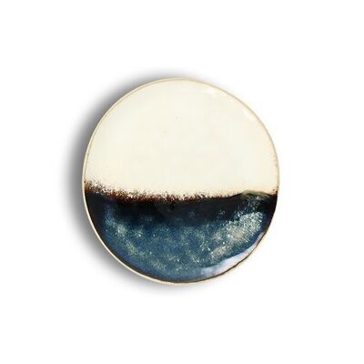 Piatto da dessert Katanga 20,5 cm in gres bianco