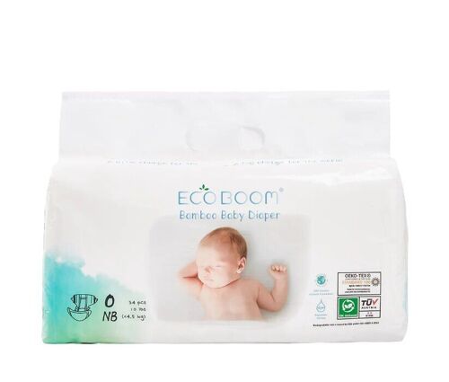 Bamboo Baby Nappies Pack of 34 – New-born