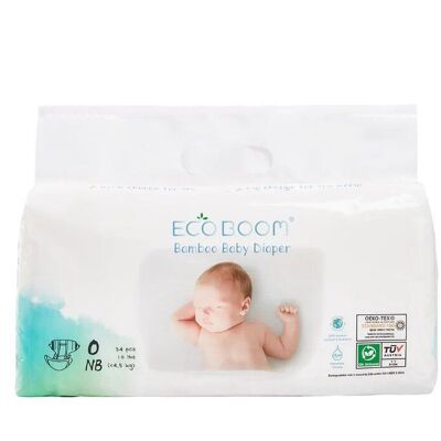 Bamboo Baby Nappies Pack of 34 – New-born